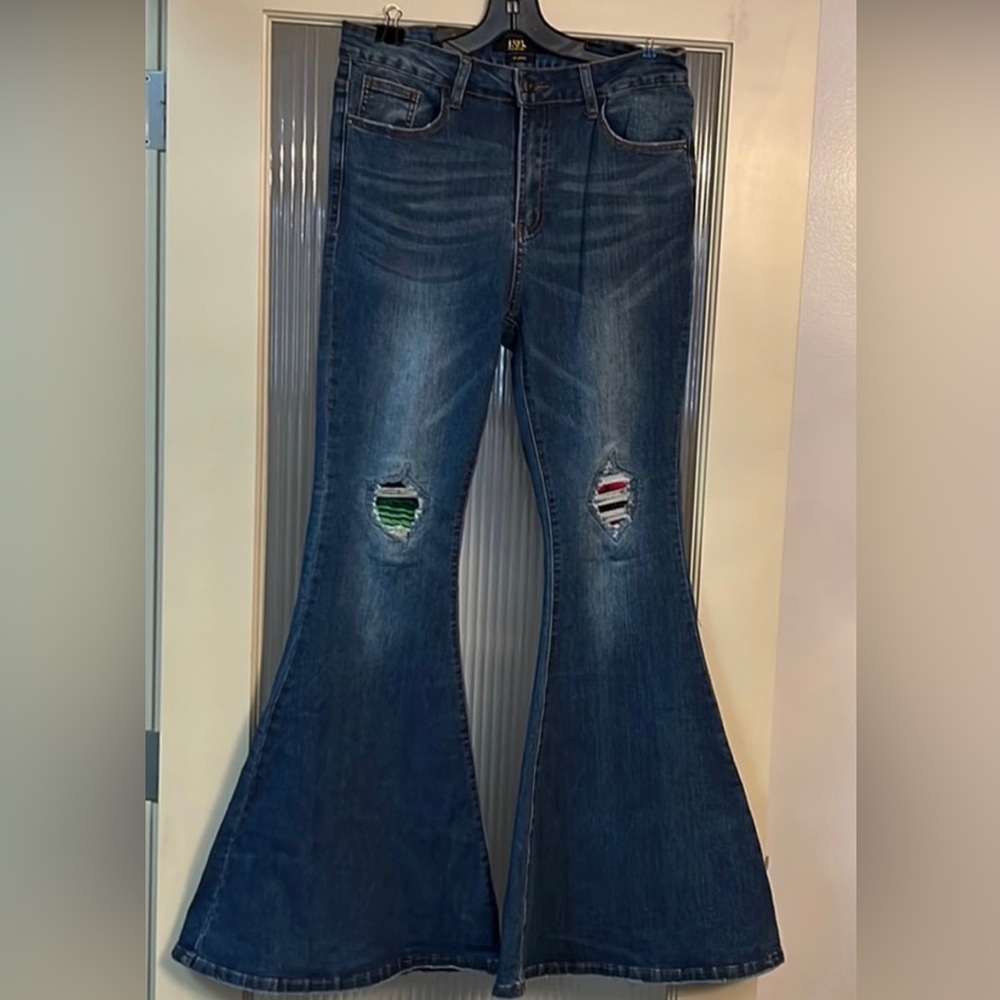 L&B Extreme Flare Jeans Size 12 BNWT